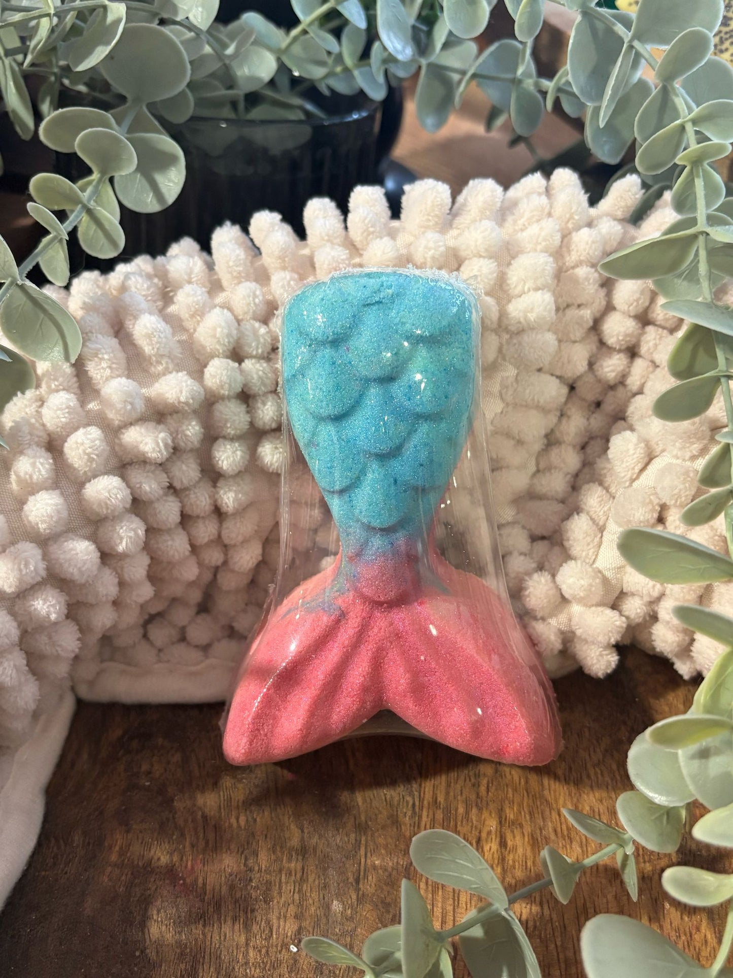 Mermaid Tail Bath Bomb - Strawberry 120g x 6