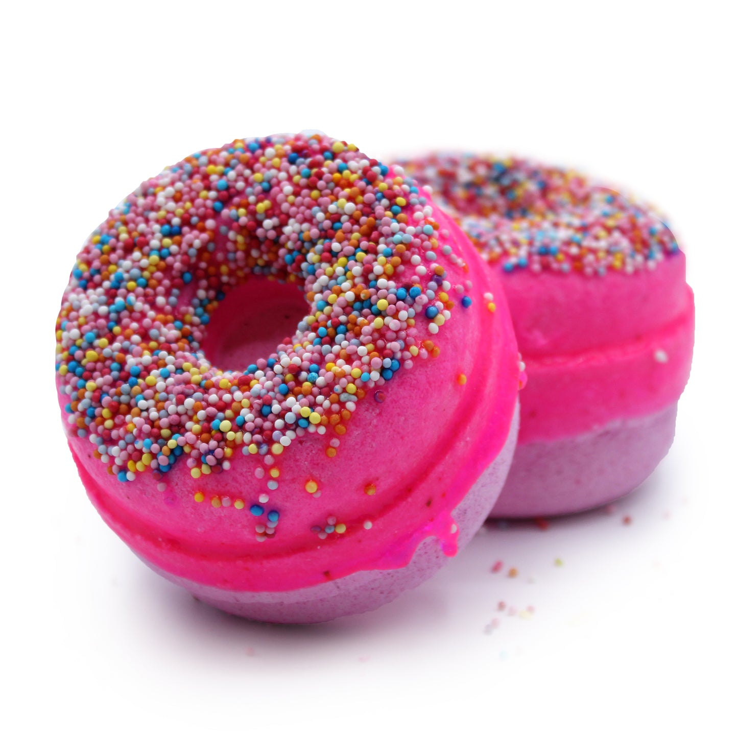 Raspberry Bath Bomb Donuts