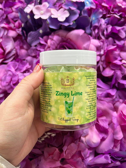 Zingy Lime Whipped Soap 150g