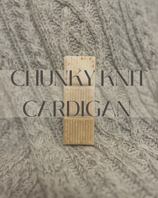 Chunky Knit Cardigan Wax Melt Snap Bar