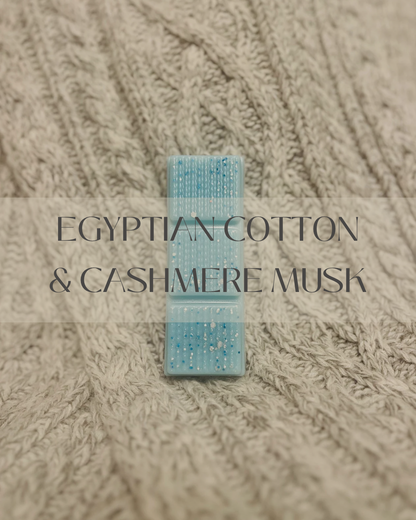 Egyptian Cotton & Cashmere Musk Wax Melt Snap Bar