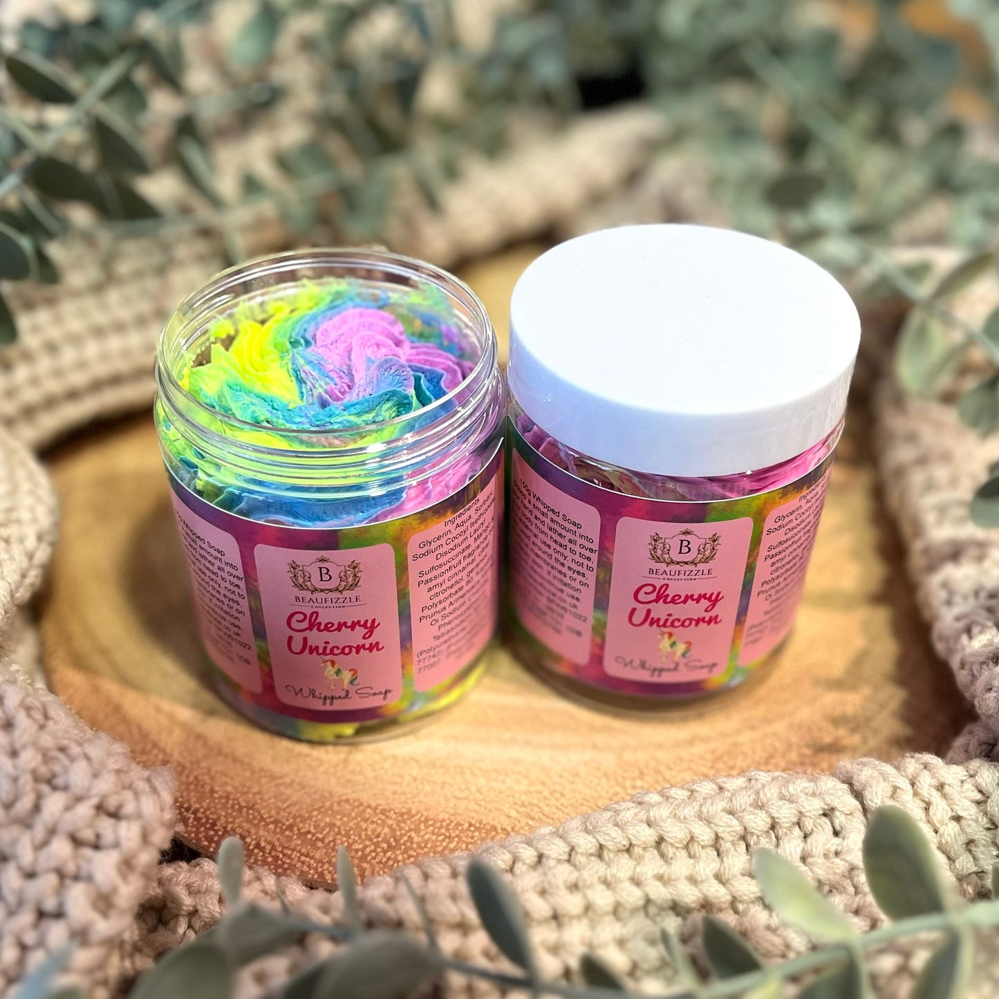 Cherry Unicorn Whipped Soap 150g