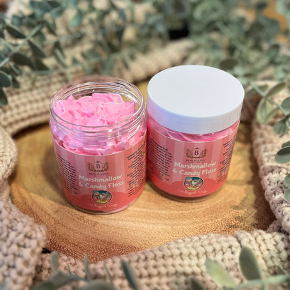 Marshmallow & Candy floss Whipped Soap 150g