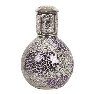 Fragrance Lamp - Purple & Silver